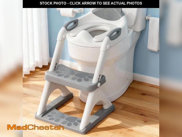 Lot 74-12331713 - SKYROKU Potty Training Seat for Toddlers Ã¢â¬â 2-in-1 Adjustable Potty Ladder with Step Stool, An...