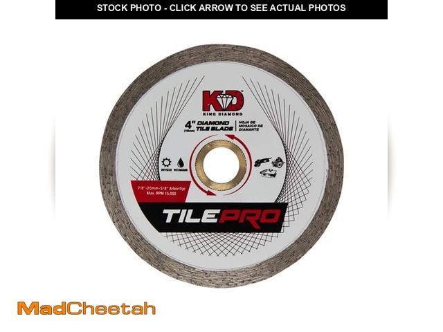 Lot 74-13772044 - KING DIAMOND 4 in. Diamond Continuous-Rim Circular Saw Blade - UNUSED