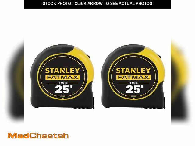 Lot 74-12871103 - Stanley 25 ft. FATMAX Tape Measure (2-Pack) - UNUSED
