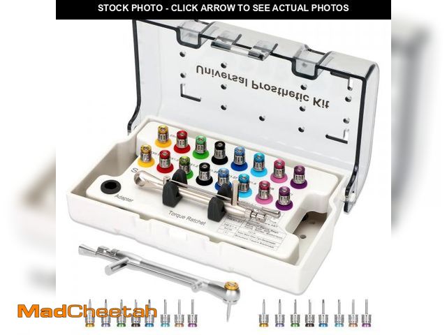 Lot 74-12048662 - Dental Implant Torque Wrench Set Universal Prosthetic Kit Dental Implant Kit with Torque Adjustable ...
