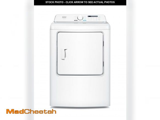 Lot 74-12165374 - BLACK+DECKER 7.0 Cu. Ft. Front Load Dryer, Clothes Dryer with LED Display and Dial Control, 5 Senor ...