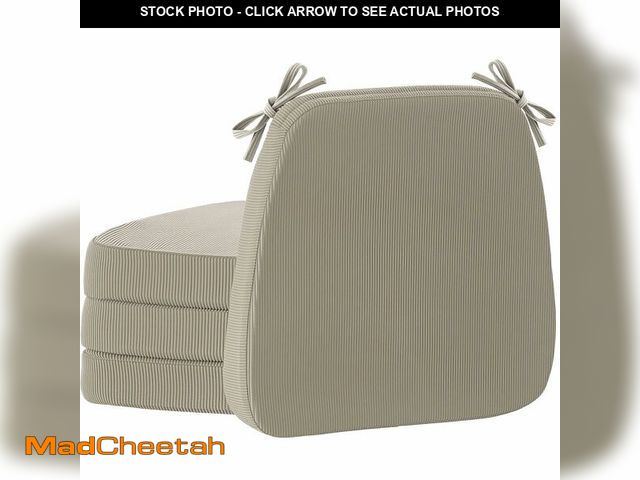 Lot 74-12704190 - Nobildonna Chair Cushions for Dining,Kitchen,Office, 2'' Thick High-Density Foam Seat Pads with Gel-...