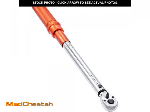 Lot 74-12395117 - SKYSHALO Torque Wrench, 3/8-in. Drive Click Torque 10-80ft. lb/14-110n. m, 1.4 in. W x 16.4 in. D Ch...