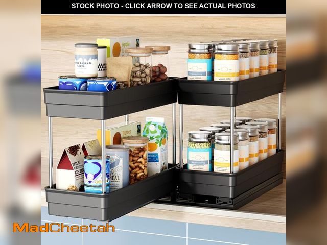 Lot 74-12310848 - Nieifi Vertical Spice Rack Pull Out-Spice Racks for Inside Cabinets-4-1/3 inch Wide-Suitable for Cab...