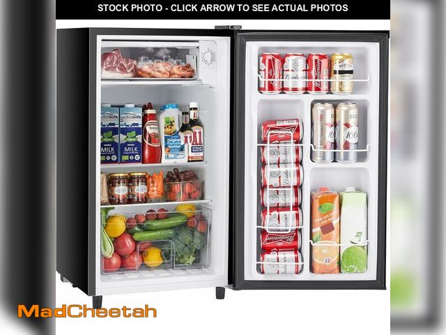 Lot 74-12695930 - Sweetcrispy 3.2 Cu.Ft Mini Fridge with Freezer Small Refrigerator Single Door Adjustable Thermostat ...