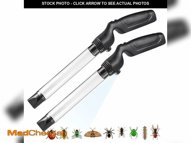 Lot 74-13620947 - 2 Pack Upgraded Bug Vacuum with Long Nozzle for Adults &amp; Kids Powerful Spider Vacuum Catcher &am...