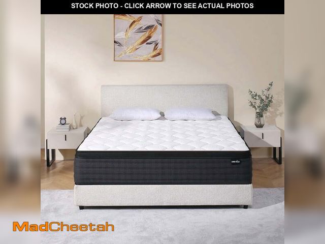 Lot 74-13790793 - DEHIJU Queen Size Mattress, 10 Inch Hybrid Memory Foam Queen Mattress in a Box, Pressure Relief, Med...