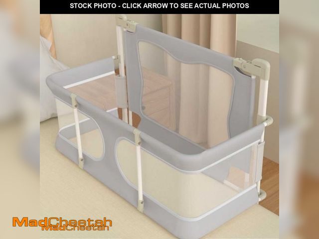 Lot 74-12057595 - G TALECO GEAR Baby Bassinet Bedside Sleeper, Baby Crib, Adjustable Sleeping Fence for Newborn, Gray ...