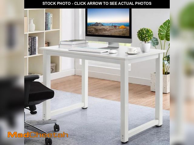 Lot 74-12513464 - (MISSING HARDWARE,EXTENSIONS) Ktaxon Wood Computer Desk PC Laptop Study Table Workstation Home Offic...