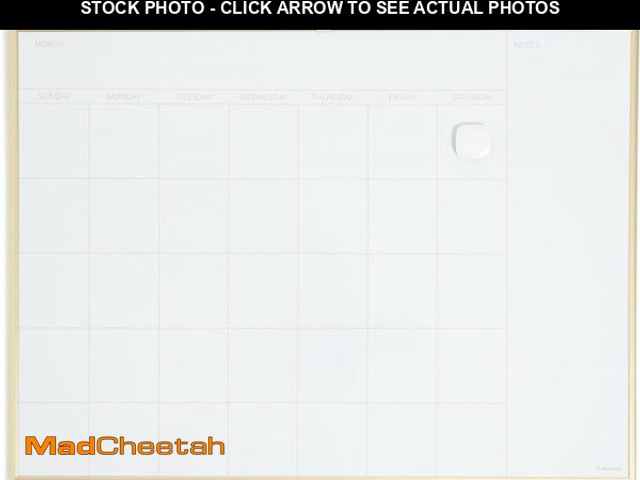 Lot 74-12098575 - U Brands Magnetic Dry Erase Calendar Whiteboard for Wall, 23"x17", Dry Erase Board Calendar with Gol...