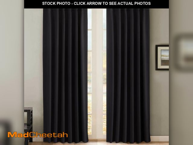 Lot 74-14476391 - H.VERSAILTEX Blackout Curtains Thermal Insulated Window Treatment Panels Room Darkening Blackout Dra...