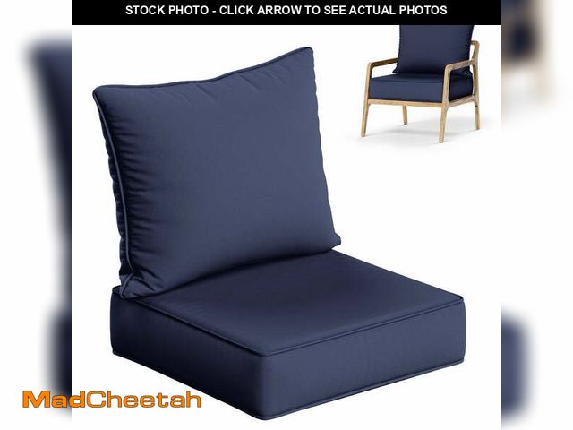 Lot 74-13815923 - Kimunuk Outdoor Deep Seat Cushion Set, 24" x 24" x 6.5" Patio Furniture Chair Cushions Replacement f...