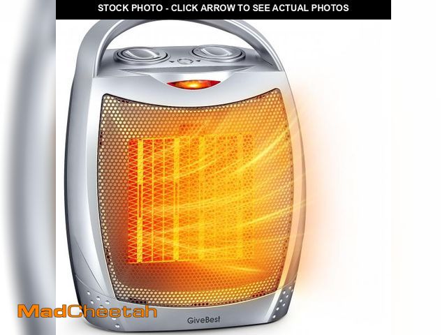 Lot 74-11550474 - GiveBest Portable Electric Space Heater with Thermostat, 1500W/750W Safe and Quiet Ceramic Heater Fa...
