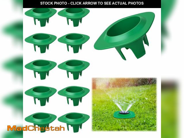 Lot 74-14376692 - 10 Pack Sprinkler Head Protector, Sprinkler Donut Guards for Lawns, with 4 Grooves to Fix More Firml...
