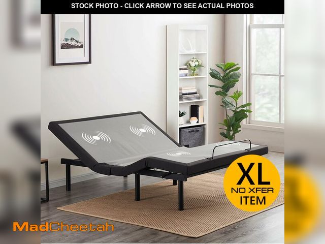 Lot 74-13652289 - Nestl Adjustable Bed Frame, Zero Clearance Adjustable Massage Bed Frame, Adjustable Bed Base Head &a...
