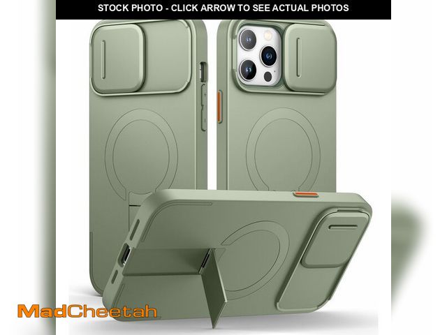 Lot 74-13720180 - SURITCH for iPhone 13 Pro Max/12 Pro Max Case with Magnetic Camera Slide Cover and Adjustable Kickst...