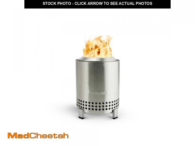 Lot 74-12492611 - Solo Stove Mesa 5.1 in. x 6.8 in. Outdoor Stainless Steel Wood or Pellet Burning Fire Pit - UNUSED