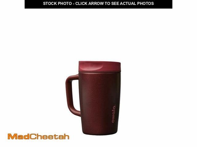 Lot 74-13964098 - Owala SmoothSip Slider Stainless Steel Insulated Travel Mug with Handle, 100% Leak Proof, For Hot an...