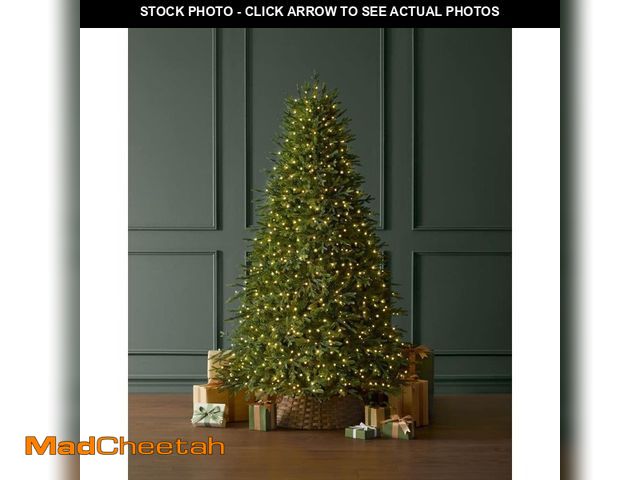 Lot 74-13046754 - Home Decorators Collection 7.5 ft. Breckenridge Twinkling Adaptive Lighting Downswept Fraser Fir LED...