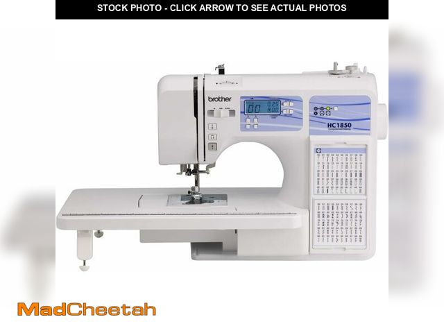 Lot 74-13382205 - Brother HC1850 Sewing and Quilting Machine, 185 Built-in Stitches, LCD Display, 8 Included Feet - UN...