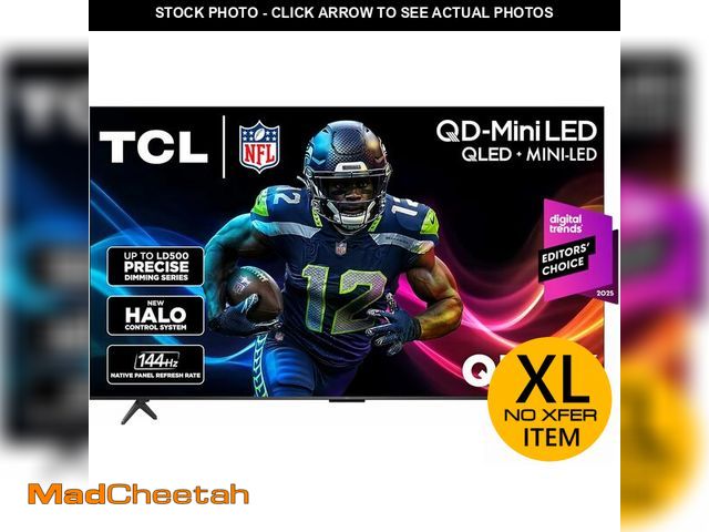 Lot 74-12785792 - TCL 75 Inch Class QM6K Series | Mini LED QLED 4K HDR | 75QM6K, 2025 Model | 120HZ-144HZ High Brightn...
