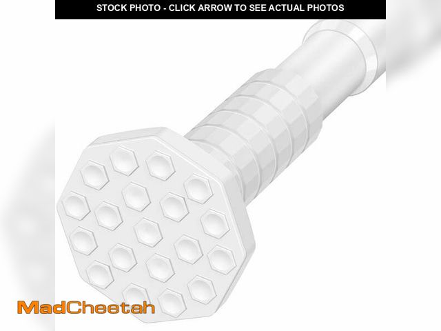 Lot 74-14369261 - GIRACOA Octagon Tension Curtain Rod 51-128 Inches, Heavy Duty No Drill Adjustable Rod with 12 Rings,...