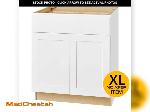 Lot 74-12869384 - Hampton Bay Avondale 30 in. W x 24 in. D x 34.5 in. H Ready to Assemble Plywood Shaker Base Kitchen ...