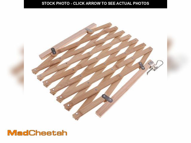 Lot 74-14353582 - Expandable Dog Wooden Gate Expanding with Extensions - UNUSED