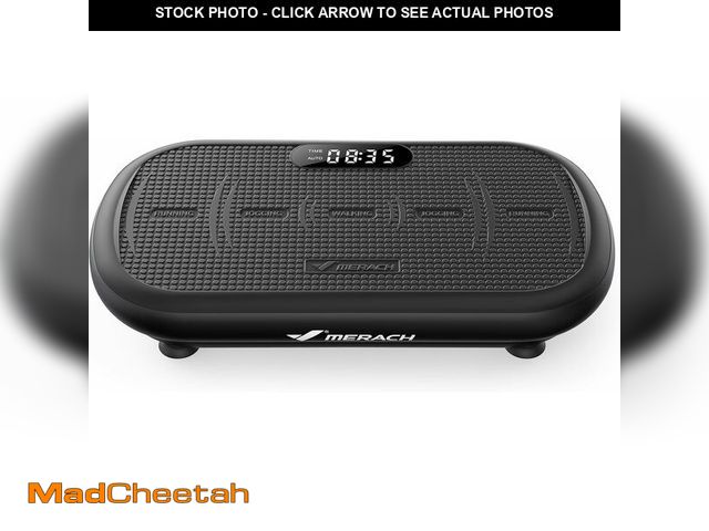 Lot 74-13382442 - MERACH Vibration Plate Exercise Machine, Vibration Plate 440 Lbs Capacity, Bluetooth and Silicone Pe...