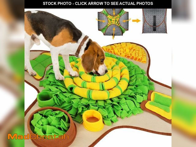 Lot 74-12701781 - HOPET Snuffle Mat for Dogs Large Breed, 28.3''x28.3'' Interactive Puzzle Dog Food Mat, Easy to Clean...