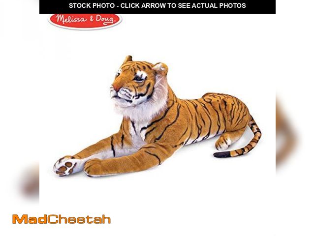 Lot 74-12137881 - Melissa &amp; Doug Giant Tiger - Lifelike Stuffed Animal (Over 5 feet Long) - UNUSED