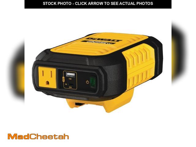 Lot 74-14467771 - DEWALT 2-Way 225-Watt Power Inverter Compatible with 20-Volt XR 5 AH Lithium-Ion Battery (Not Includ...