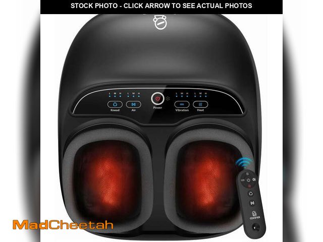 Lot 74-13803694 - Foot Massager with Heat, Comfier Shiatsu Foot Massage Machine with Remote for Plantar Fasciitis, Neu...