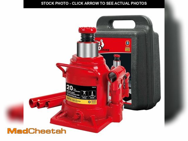 Lot 74-14295083 - Big Red 12 Ton (24,000 lb) Hydraulic Bottle Jack with Carrying CaseÃ¯Â¼ÅRed - USED