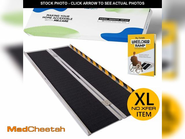 Lot 74-13075144 - MR CARE Portable Wheelchair Ramp | Lightweight Foldable Ramps for Wheelchairs with Handle | Featurin...