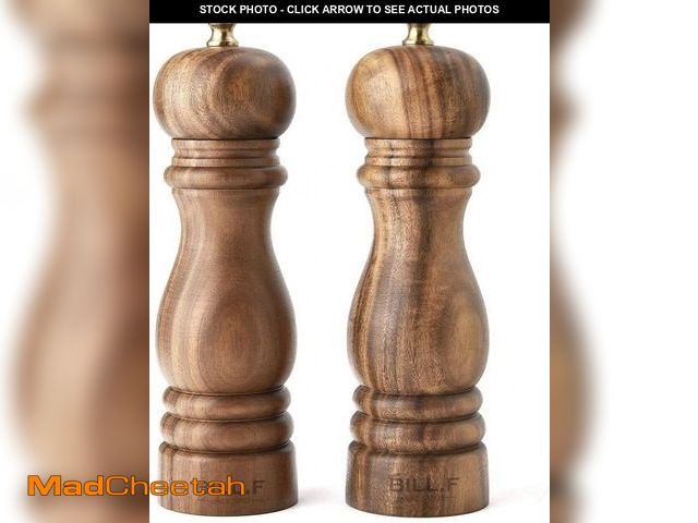 Lot 74-12304161 - BILL.F Salt and Pepper Grinder Pepper Mill Grinder Pepper Grinders Salt Mill Set of 2 with Adjustabl...
