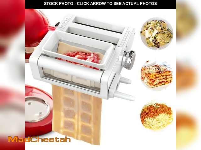 Lot 74-13540116 - ANTREE 3-IN-1 Pasta Attachment &amp; Ravioli Attachment for KitchenAid Stand Mixers, Pasta Maker Ass...