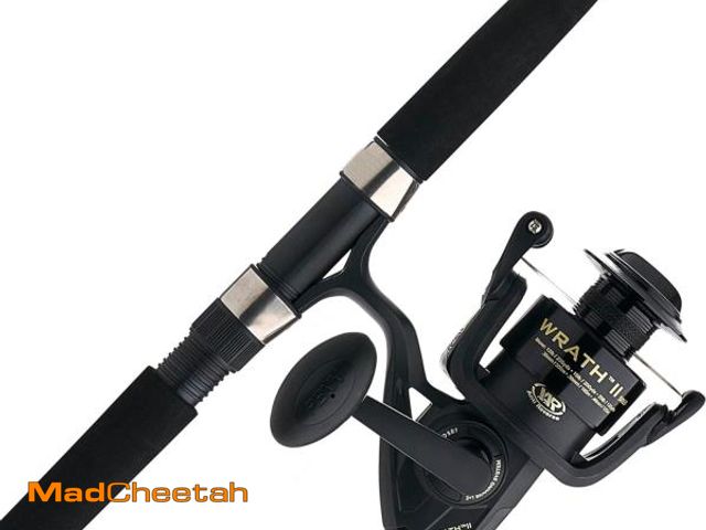 Lot 74-12483212 - PENN 7' Wrath II Fishing Rod and Spinning Reel Combo, Size 5000, Medium Heavy Power, Fast Action, Co...