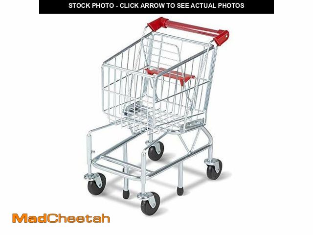Lot 74-12664501 - Melissa &amp; Doug Toy Shopping Cart, Grocery Store Pretend Play Toys with Sturdy Metal Frame &amp; ...