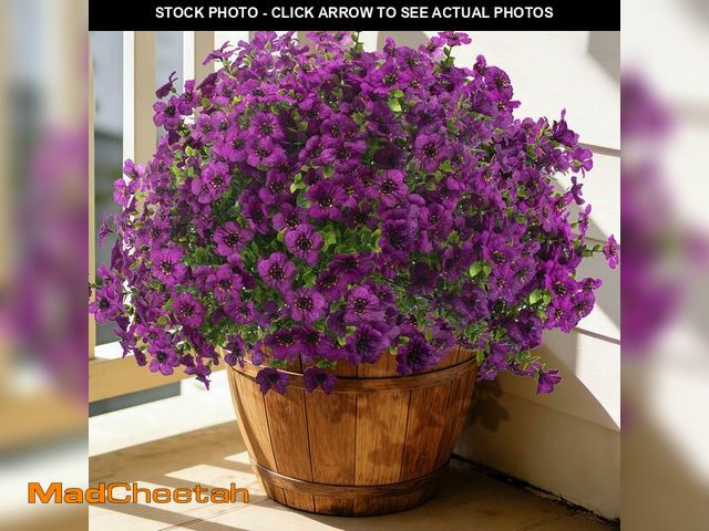 Lot 74-14267817 - Grunyia 20 Bundles Artificial Flowers for Outdoors, UV Resistant Fake Plants Flowers Greenery Shrubs...