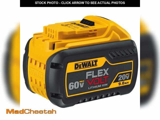 Lot 74-12797243 - DeWalt FLEXVOLT 20V/60V MAX Lithium-Ion 9.0 Ah Battery Pack - USED