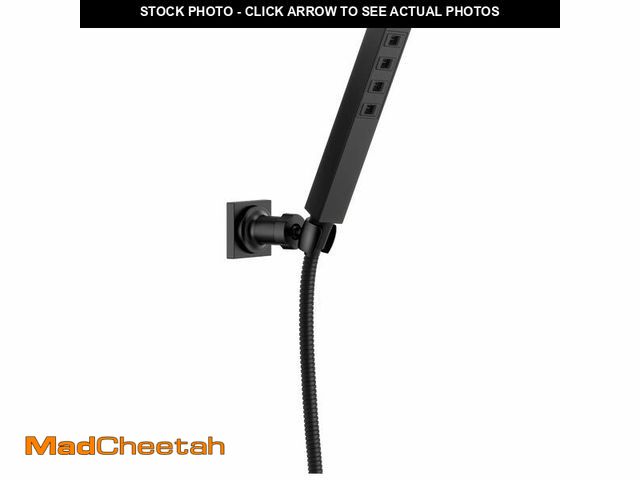 Lot 74-12840301 - DELTA FAUCET 55567-BL H2Okinetic Adjustable Wall Mount Hand Shower Handshower, Matte Black - UNUSED