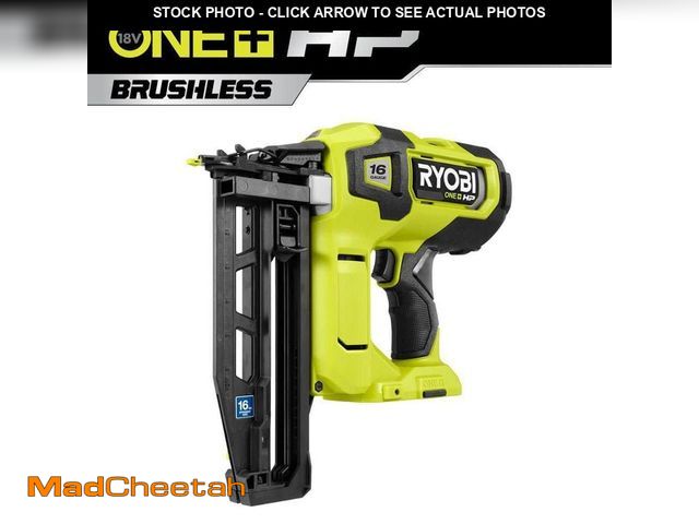 Lot 74-12796051 - Ryobi ONE+ HP 18V Brushless Cordless 16-Gauge Straight Finish Nailer (Tool Only) - USED