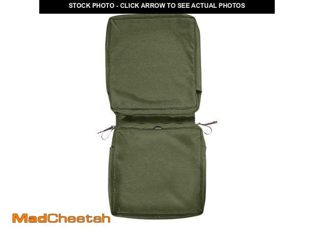 Lot 74-14242278 - Classic Accessories Montlake FadeSafe 20 in. W x 44 in. L x 3 in. Thick Outdoor Dining Chair Slip Co...