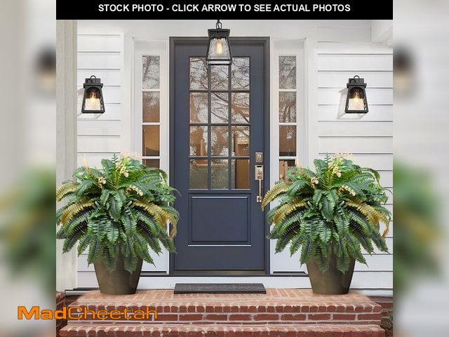 Lot 74-13542821 - FAJUNZH Large Faux Ferns for Outdoor Planter, 60 Branches Artificial Ferns Plants, 42Inch Fake Bosto...