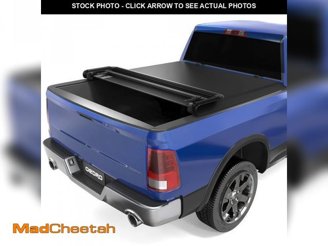 Lot 74-12161202 - oEdRo Soft Quad Fold Tonneau Cover Four Fold Truck Bed Covers Compatible with 2009-2025 Dodge Ram 15...