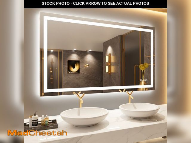 Lot 74-14602153 - LOAAO 50"X30" LED Bathroom Mirror with Lights, UL Listed - UNUSED