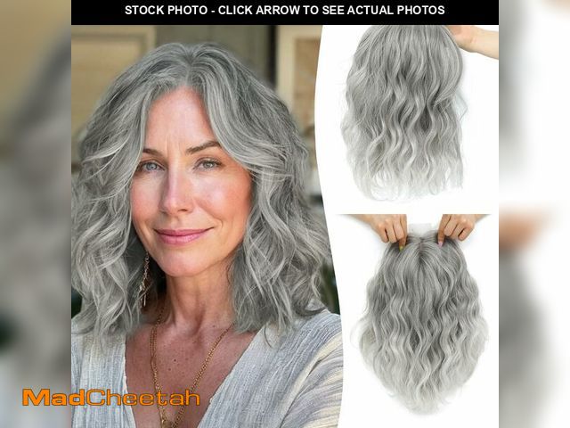 Lot 74-13278985 - Ms Taj 11 Inch Short Wavy Hair Topper for Women with Thinning Hair Natural Synthetic Lightweight &am...