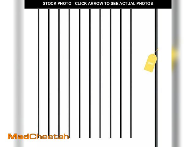 Lot 74-14282144 - DEVALLEY Wrought Iron Balusters (Set of 30),Round Hollow Straight Stair Spindles,Decorative Metal Ba...