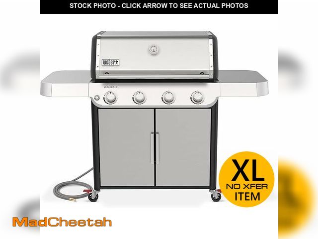 Lot 74-12629301 - Weber Genesis SPX-435 4-Burner Stainless Steel 48,000 BTU Smart Natural Gas Grill - UNUSED